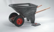 View: 5659-61 6.5 Cu Ft Two-Wheel Contractor Wheelbarrow (Unassembled)